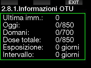 2.2.9 Azzeramento desaturazione Con G2 è possibile effettuare un azzeramento della desaturazione.