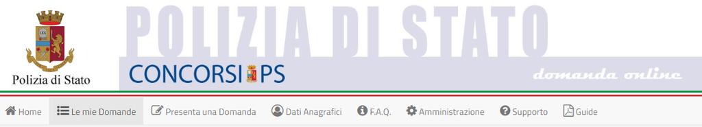 «DETTAGLIO» e «Visualizza Domanda Presentata».