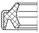 ADM 55 Famiglia prodotto Raschiatore Forma costruttiva DM doppio effetto con inserto metallico (esterno) Numero profilo 55 Materiale Poliuretano TPU 95 3401 acciaio DIN EN 10139 Temperatura ( C): -40