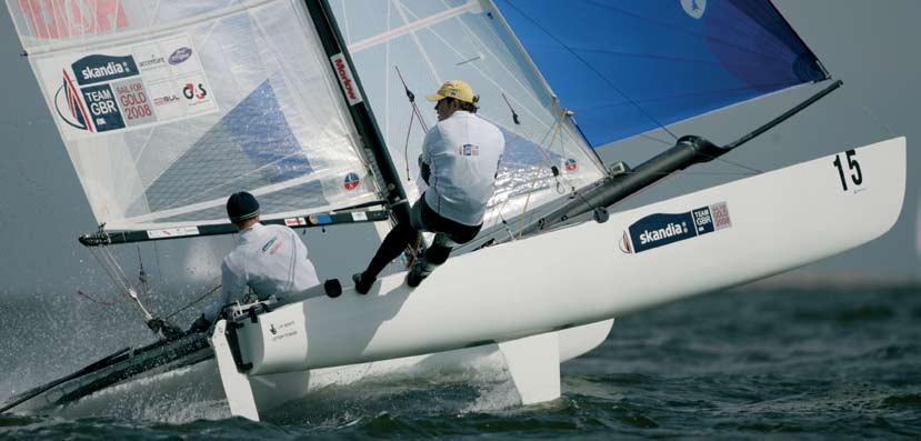 Photo: The demands of Tornado Catamaran Sailing Richard Langdon / Skandia Team GBR test su 4 minuti distance (m) 2000 m time/stroke rate 18 20-22 22-24 24-26 26-28 28-30 992 8:04 2:26.0 2:22.0 2:19.