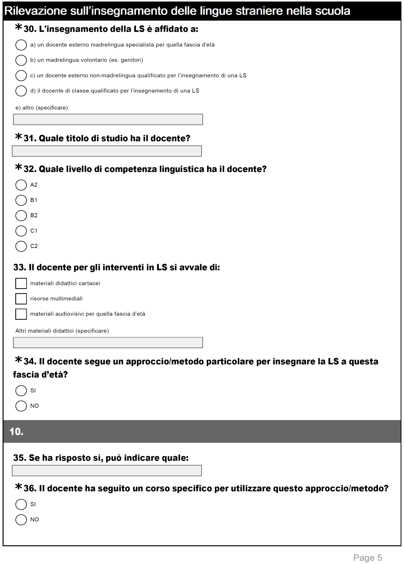 straniera nella scuola