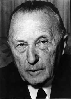 Konrad Adenauer: un democratico pragmatico ed un instancabile unificatore Il primo Cancelliere della Repubblica federale di Germania, che rimase alla guida del neonato Stato dal 1949 al 1963, cambiò