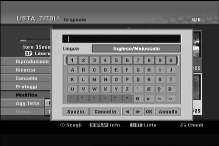 Utilizzare b B per individuare il punto da cui si desidera iniziare. A ogni pressione del tasto b B ci si sposta di 1 minuto; tenere premuto b B per spostarsi di 5 minuti.