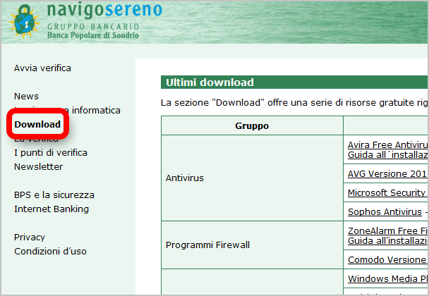 Come installare un programma antivirus Pagina 2 di 5 Passaggio 2 Vai alla pagina iniziale del Computercheck e clicca a sinistra su