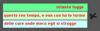 Questo invece è un altro caso di enjambement: la spezzatura del sintagma costituito dal gruppo del soggetto. Sono versi di Alla sera di Ugo Foscolo. La rima.