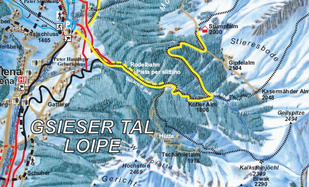 La Forcella di Ciarnil / Kalksteinjöchl, per passare in valle di Villgraten (A) una sfida interessante per chi si muove con le racchette da neve o chi fa scialpinismo nel paesaggio alpestre innevato