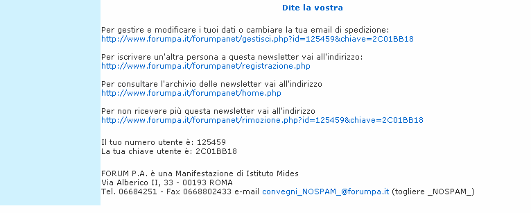 Dopo il titolo troviamo la testata, il biglietto da visita della newsletter: nome, data e numero, logo, a volte un immagine e in qualche caso un payoff.