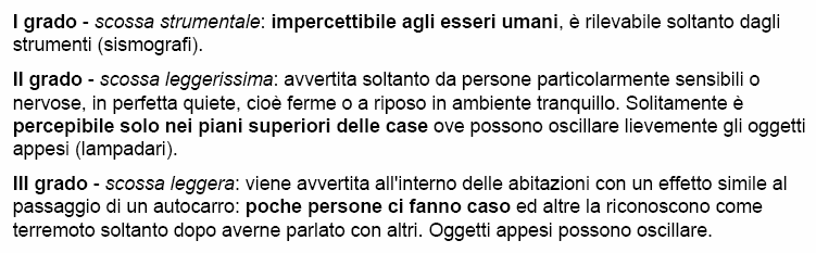 Per indicare quanto sia stato forte un terremoto vengono utilizzate due definizioni differenti: la magnitudo e l intensità. La magnitudo fu definita nel 1935 dal sismologo C.F.