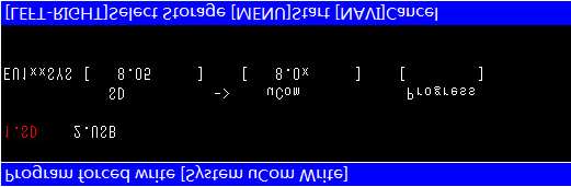 Al termine del processo di aggiornamento del firmware, il sistema di navigazione mostra la schermata Program forced write [System ucom Write].