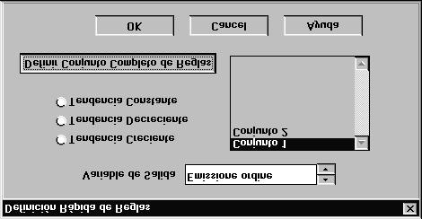 RASSEGNA DI APPLICAZIONI PER LO SVILUPPO DI SISTEMI FUZZY La finestra per la definizione delle uscite è analoga, ma al posto dell opzione di fuzzificazione si ha quella di defuzzificazione, nella