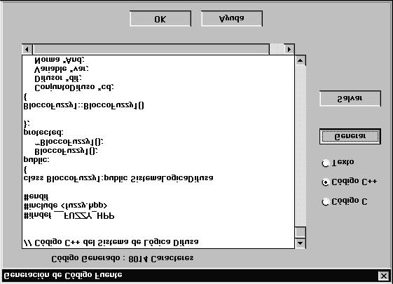 CAPITOLO 7 nei file fuzzy.cpp e fuzzy.hpp forniti assieme all applicazione. Per utilizzare il codice generato, è necessario costruire un progetto in un ambiente di programmazione C++.