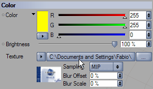 Passo 14: La proprietà color è la più importante. Essa è quella che ci mostra il colore del materiale.