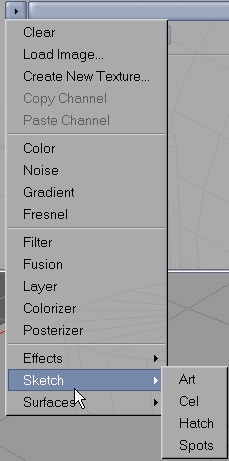 Il sub-menù Surfaces ospita una serie di shaders che immettono immagini ottenute matematicamente.