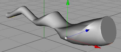 Passo 7 L oggetto Sweep Nurbs accetta anche 3 spline.