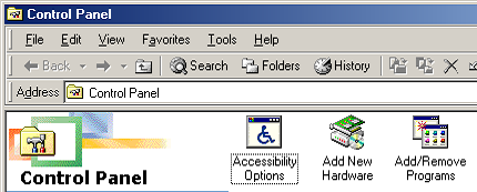 25 Si va sul Pannello di Controllo (Windows 9x) Il Pannello di Controllo apparirà con diverse voci. Si deve selezionare Add/Remove Programs. Figura 1.