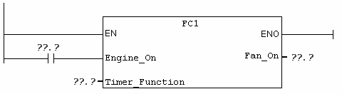 Programmazione di una funzione (FC) 8.3 Richiamo della funzione nell OB1 Il richiamo della funzione FC1 avviene in modo analogo al richiamo del blocco funzionale nell OB1.
