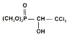 Trichlorfon Nome chimico (IUPAC): dimethyl 2,2,2-trichloro-1-hydroxyethylphpsphonate. E un insetticida che agisce per contatto e per ingestione ed esercita un azione rapida ed efficace.