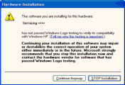Uso del software Questo driver del monitor è in via di certificazione per il logo MS, e la sua installazione non provoca danni al sistema in uso.