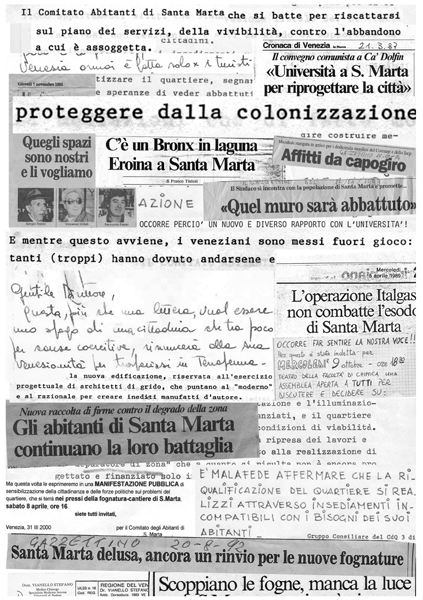 48 49 Occupare il margine Giovanni Fiamminghi, Chiara Gaspardo, Venezia Occupare il margine è un progetto sviluppato da un gruppo di attivisti veneziani, le cui modalità di intervento sono basate su