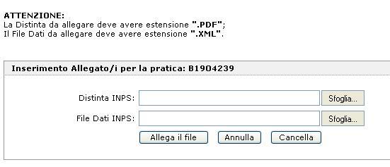 7.2.4 Controllo di presenza In fase di costruzione Distinta CUI, prima della firma, il sistema verifica la presenza fisica dei file che costituiscono gli allegati destinati agli altri Enti (Agenzia