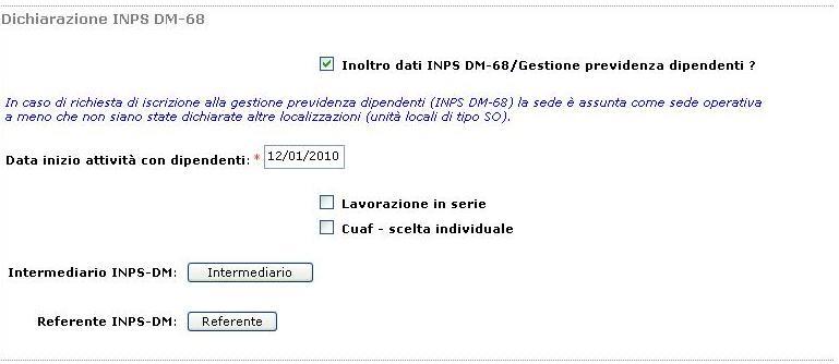 Se il numero è > 0 con il bottone Inserisci Collaboratori Familiari apre la pagina Gestione Collaboratori Familiari.