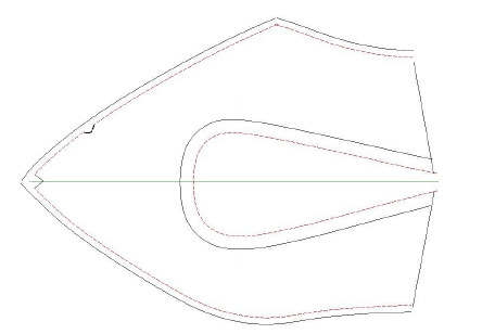 essere più piccola rispetto alla base sfilata del modello di 4 mm al montaggio).