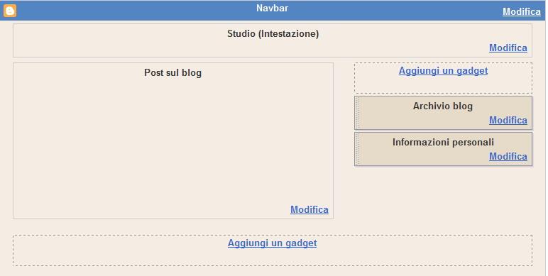 Figura 3 Il layout di un blog Tra questi possono trovare posto: 1. l archivio dei post pubblicati in ordine cronologico dal più recente al più vecchio.