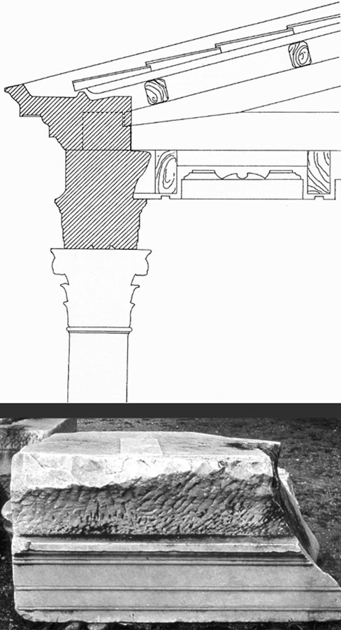 Il sistema museale dei Fori Imperiali SIMULACRA ROMAE si ricostruisce per il muro di fondo delle absidi una decorazione di due ordini sovrapposti, delle stesse misure dei due ordini delle navate 35,