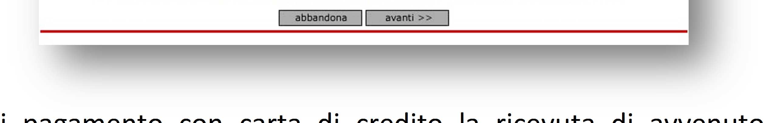 Subito dopo che avrai completato il pagamento on-line con carta di credito, riceverai, all indirizzo di posta elettronica inserito in fase di