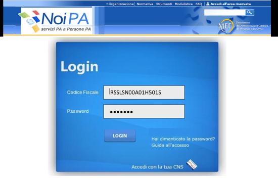 Inserisci la password provvisoria ricevuta e la nuova password da te scelta.