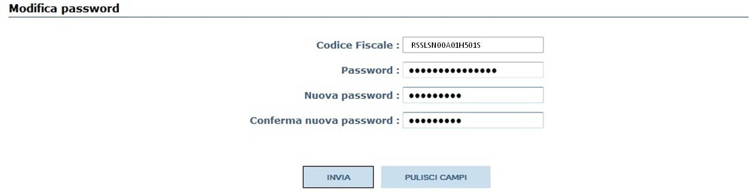utilizzato. Figura 4 Conferma dell invio della password provvisoria e messaggio di avvenuta validazione del numero di telefono cellulare 2.