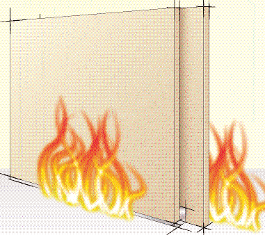 70 mm. Il fissaggio delle lastre alla struttura è ottenuto per mezzo di VITI AQUAFIRE STAR. I giunti dovranno essere stuccati con Finish. E possibile installare botole EI60. Cert.