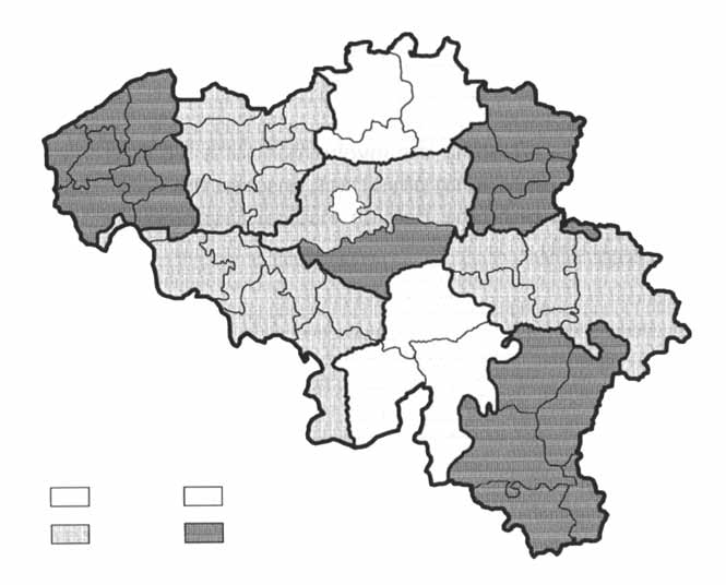 Dossier Cure palliative S. Bertolissi, et al. Figura I. La rete di sorveglianza in Belgio.