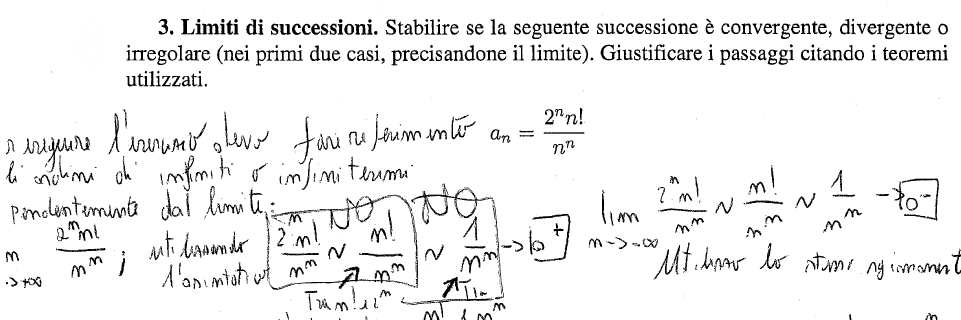 Confronto di infiniti e stima asintotica di un prodotto.