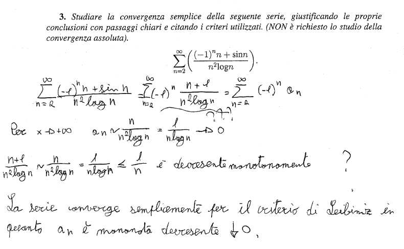 Cap. 5. Serie 23 " " k+ k Ÿ µ 8» cos " È8 "» 8 8 ora si potrebbe concludere correttamente che, per il criterio del confronto e del confronto asintotico, la serie converge assolutamente.