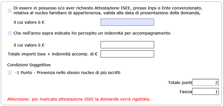 Anche se per il codice IBAN non viene trovata la filiale bancaria, o si tratta di un conto corrente postale, la domanda può essere comunque inoltrata. 2.