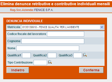 Un flusso di una Denuncia di Collaboratore (Gestione Separata L.