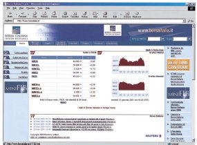 www.borsaitalia.it Il sito di Borsa Italiana costituisce una vera e propria vetrina finanziaria per le società che si quotano sui mercati da essa gestiti.