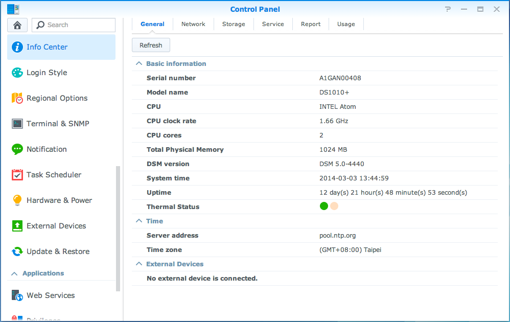 Capitolo Esecuzione di attività di gestione Capitolo 4: avanzate 4 Synology DiskStation Manager è dotato di una serie di funzioni di gestione che permettono di verificare le informazioni di sistema,