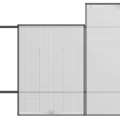 Per il montaggio dei moduli Sunmodule Plus Vario L x A 1001 x 1357 mm e