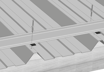 Collegamento Rivetto cieco ø foro preliminare 5,4 mm Distanza profili (giunzione profili) 5-7 mm Montaggio: Il numero e la disposizione dei rivetti sono indicati nella progettazione dell impianto. 1.