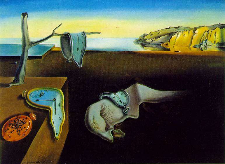 Nel 1931, Salvador Dali presenta la sua opera Persistenza della memoria.