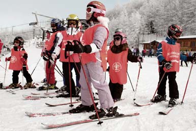 sciatori: due scuole di sci che