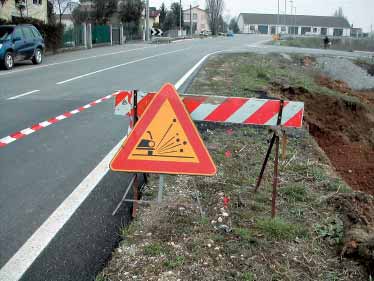 PROIEZIONE DI SASSI Descrizione sintetica del rischio e del danno potenziale Si tratta di un rischio indotto dal traffi co veicolare esterno; in particolare il passaggio di un mezzo a media-elevata