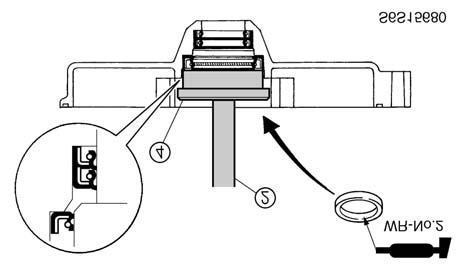 . Vite del coperchio della pompa dell olio: N m (0, kgf m,,0 ft lb) Asta per inseritore L : 00-0 Adattatore per cuscinetti