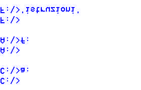 Esempi di istruzioni DOS per cambiare le directory.