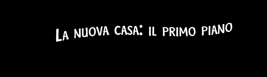 La nuova casa: il primo piano 16 Il disegno di questa pagina presenta il piano superiore della casa. Lo possiamo osservare «da sopra», come se il tetto non ci fosse.