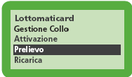 PRELIEVO Il titolare della carta può in qualsiasi momento prelevare denaro contante da ATM (sportelli BANCOMAT) appartenenti al circuito VISA Electron o