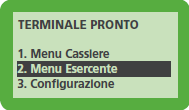 OPERAZIONI DI STORNO TERMINALE INGENICO 5100 1. uscire dal menu SERVIZI premendo il tasto fino a quando appare il messaggio Inserire carta (STATO IDLE); 2. premere il pulsante Menu; 3.