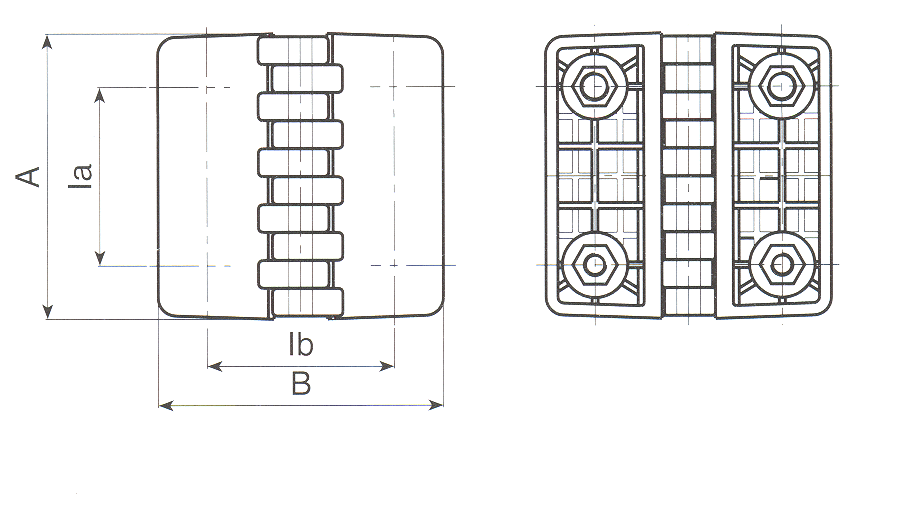 COMPONENTI STANDARD MISURE (mm) AC003 Sistema di chiusura (¼ giro)